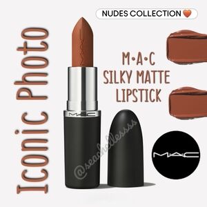 MAC Iconic Photo Warm Brown Cosmetics Silky Matte Lipstick Brand New In Box